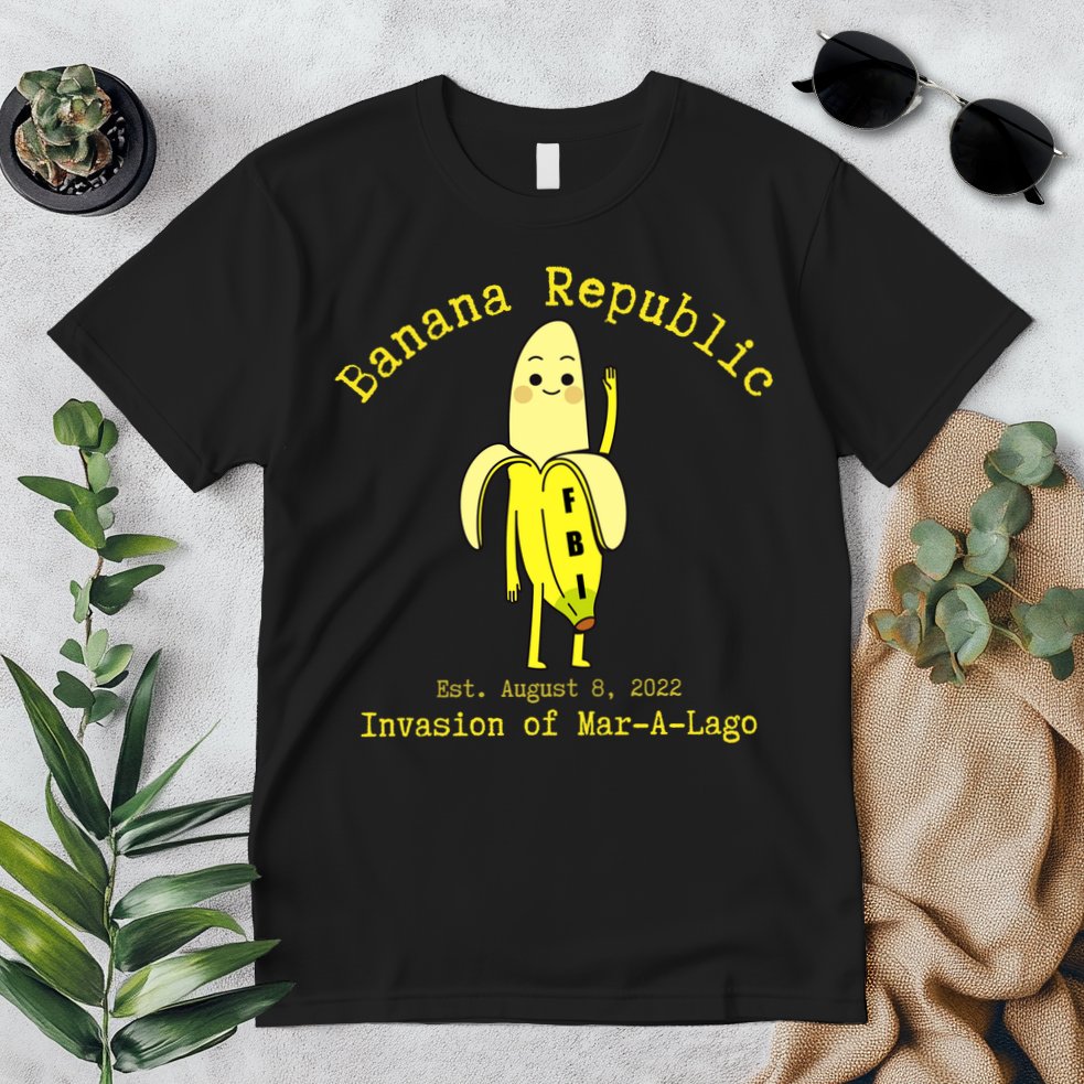 Funny Conservative Banana Republic Defund the FBI Premium T-Shirt