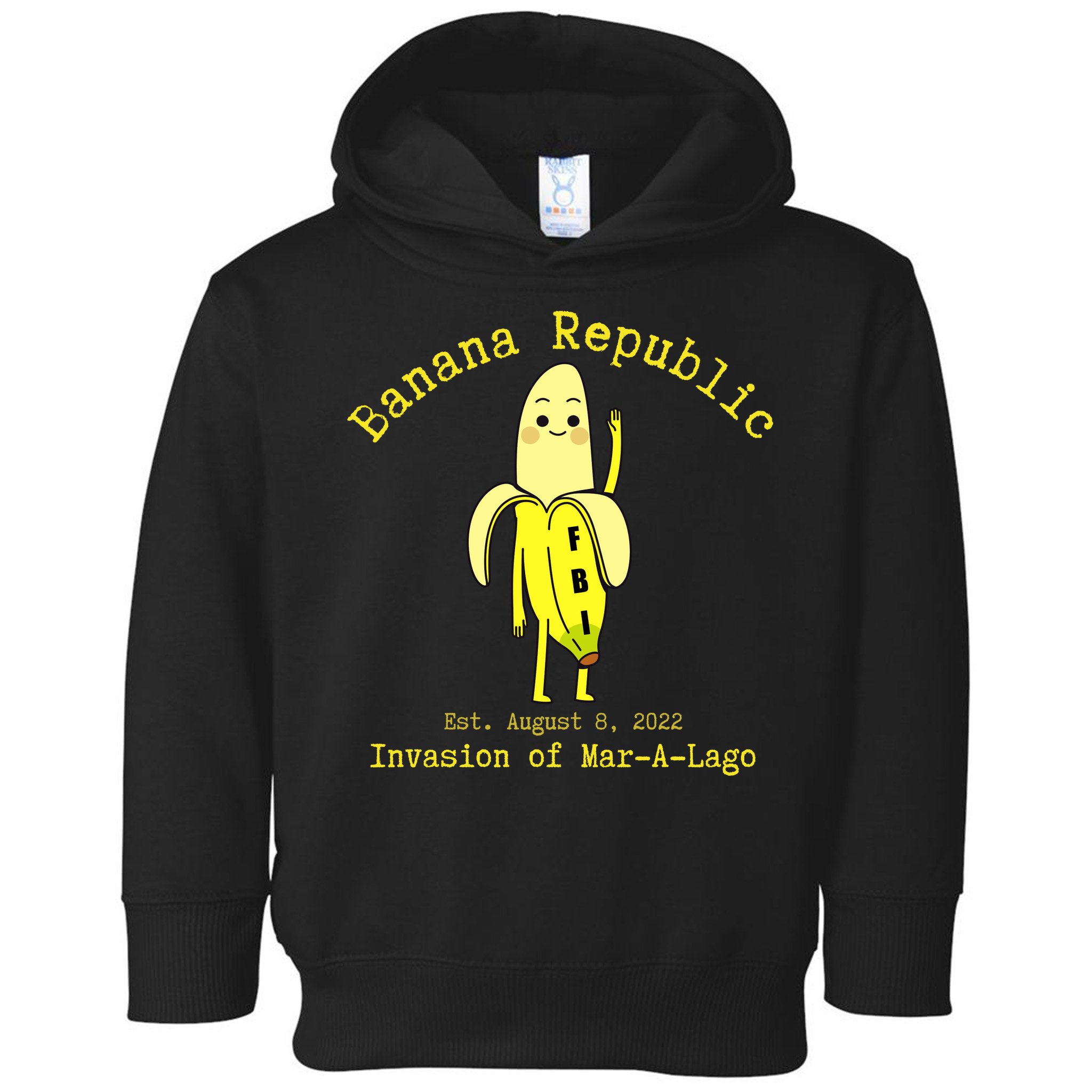 Funny Conservative Banana Republic Defund the FBI Toddler Hoodie