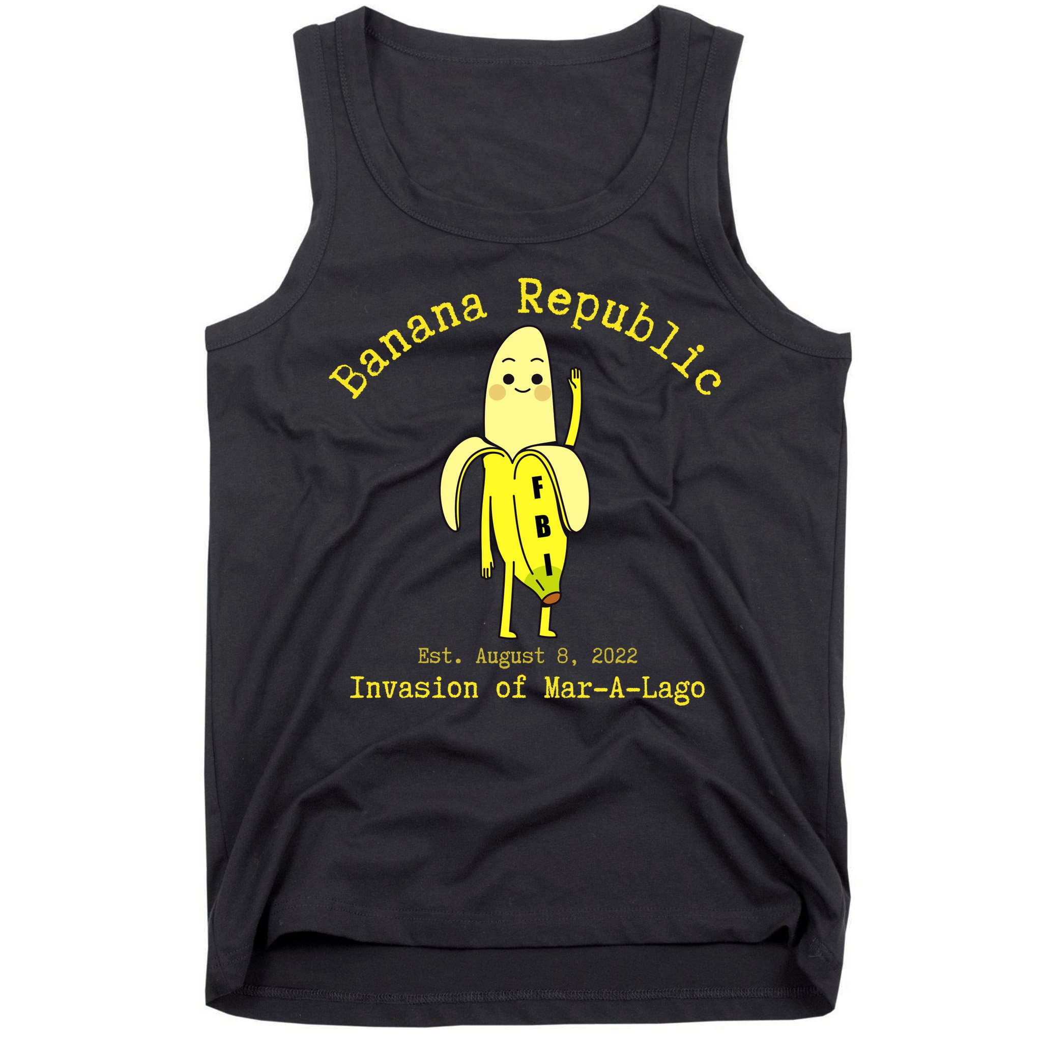 Funny Conservative Banana Republic Defund the FBI Tank Top