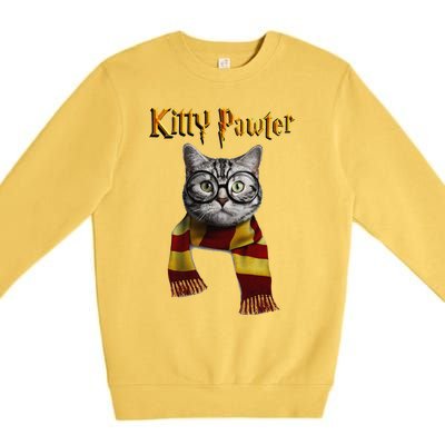 Funny Cat Funny Kitten Cat Lover Tee Kitten Premium Crewneck Sweatshirt