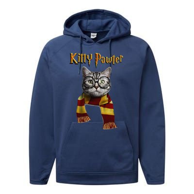 Funny Cat Funny Kitten Cat Lover Tee Kitten Performance Fleece Hoodie