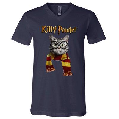 Funny Cat Funny Kitten Cat Lover Tee Kitten V-Neck T-Shirt