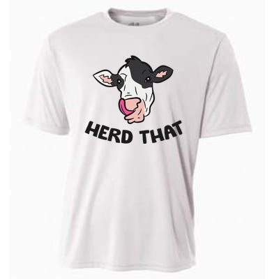 Funny Cow Farming Gift For Cow Farmer Herd That Cooling Performance Crew T-Shirt