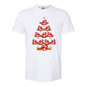 Funny Crab Fish Xmas Tree Lighting Crab Christmas Tree Meaningful Gift Softstyle CVC T-Shirt