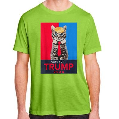 Funny Cats For Trump 2024 Make Pets Safe Again For Vance Trump Gifft Adult ChromaSoft Performance T-Shirt