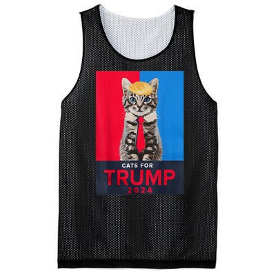 Funny Cats For Trump 2024 Make Pets Safe Again For Vance Trump Gifft Mesh Reversible Basketball Jersey Tank