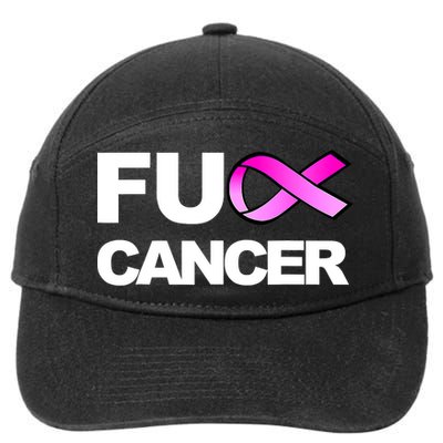 Fuck Cancer Fuck Breast Cancer Awareness 7-Panel Snapback Hat