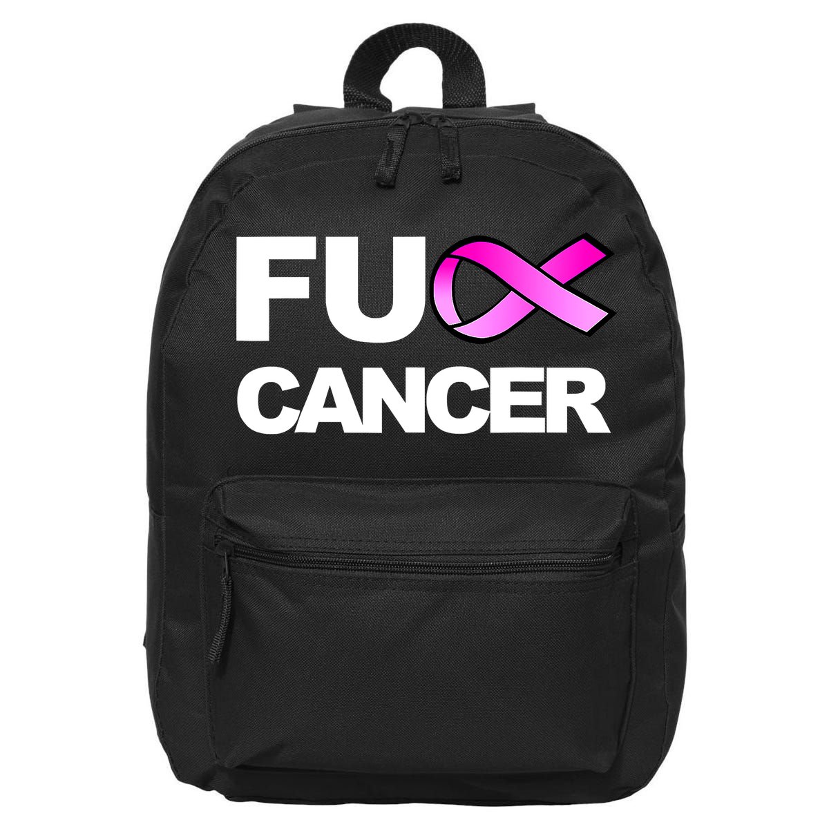 Fuck Cancer Fuck Breast Cancer Awareness 16 in Basic Backpack