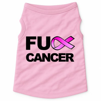 Fuck Cancer Fuck Breast Cancer Awareness Doggie Tank
