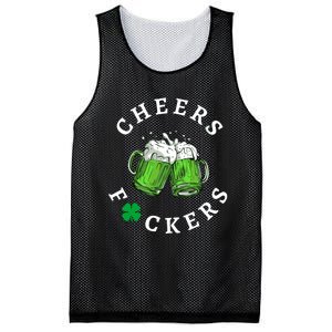 Funny Cheers Fuckers St PatrickS Day Mesh Reversible Basketball Jersey Tank