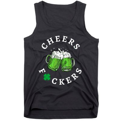 Funny Cheers Fuckers St PatrickS Day Tank Top