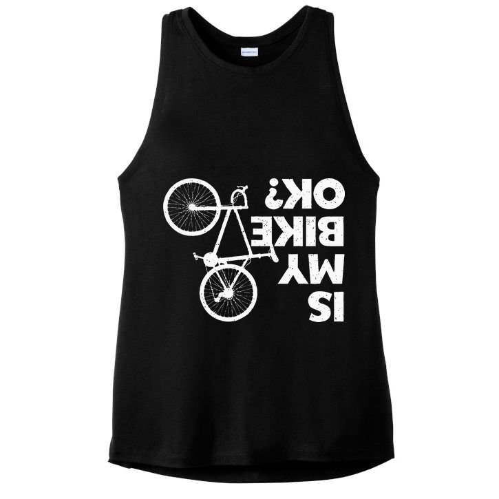 Funny Cycling For Men Women Bicycle Cyclist Bike Riding Ladies PosiCharge Tri-Blend Wicking Tank