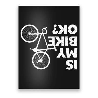 Funny Cycling For Men Women Bicycle Cyclist Bike Riding Poster