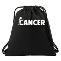 Fuck Cancer | Fuck Off Cancer | Cancer Sucks Funny Drawstring Bag