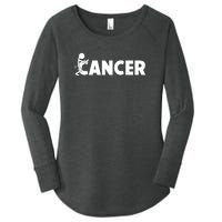 Fuck Cancer | Fuck Off Cancer | Cancer Sucks Funny Women's Perfect Tri Tunic Long Sleeve Shirt