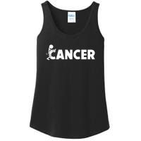 Fuck Cancer | Fuck Off Cancer | Cancer Sucks Funny Ladies Essential Tank