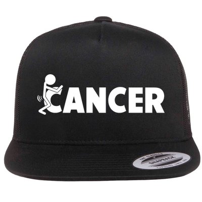 Fuck Cancer | Fuck Off Cancer | Cancer Sucks Funny Flatbill Hat