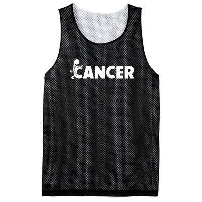 Fuck Cancer | Fuck Off Cancer | Cancer Sucks Funny Mesh Reversible Basketball Jersey Tank