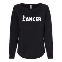 Fuck Cancer | Fuck Off Cancer | Cancer Sucks Funny Womens California Wash Sweatshirt