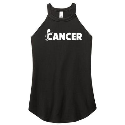 Fuck Cancer | Fuck Off Cancer | Cancer Sucks Funny Women's Perfect Tri Rocker Tank