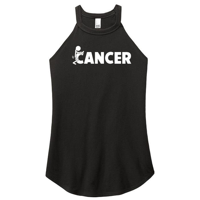 Fuck Cancer | Fuck Off Cancer | Cancer Sucks Funny Women's Perfect Tri Rocker Tank