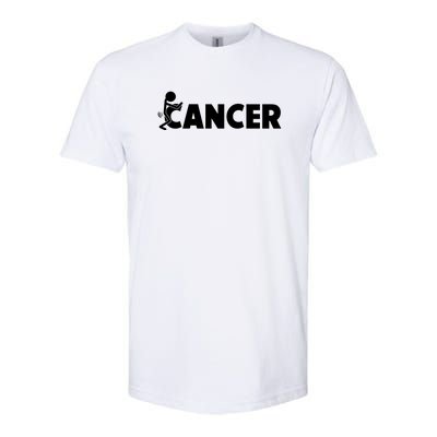 Fuck Cancer | Fuck Off Cancer | Cancer Sucks Funny Softstyle CVC T-Shirt