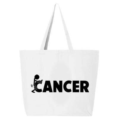 Fuck Cancer | Fuck Off Cancer | Cancer Sucks Funny 25L Jumbo Tote