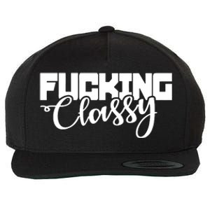 Fucking Classy Wool Snapback Cap