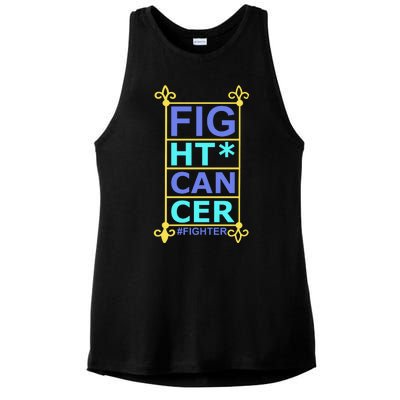 Fight Cancer Ladies PosiCharge Tri-Blend Wicking Tank