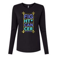 Fight Cancer Womens Cotton Relaxed Long Sleeve T-Shirt