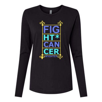 Fight Cancer Womens Cotton Relaxed Long Sleeve T-Shirt