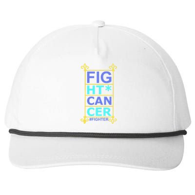 Fight Cancer Snapback Five-Panel Rope Hat