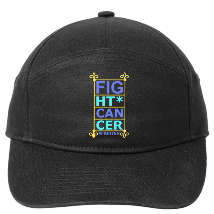 Fight Cancer 7-Panel Snapback Hat