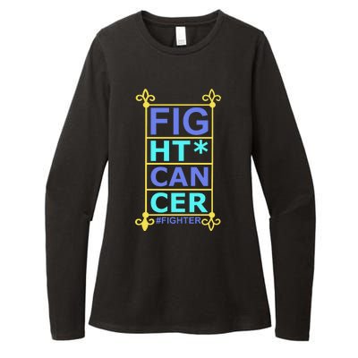 Fight Cancer Womens CVC Long Sleeve Shirt