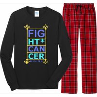 Fight Cancer Long Sleeve Pajama Set