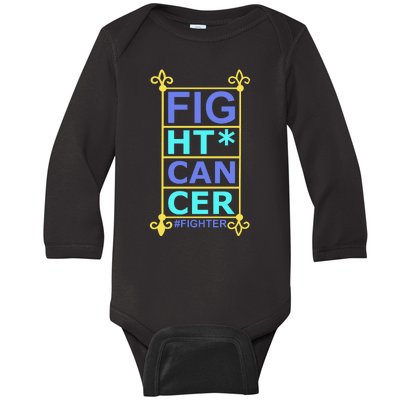 Fight Cancer Baby Long Sleeve Bodysuit