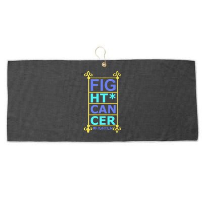 Fight Cancer Large Microfiber Waffle Golf Towel