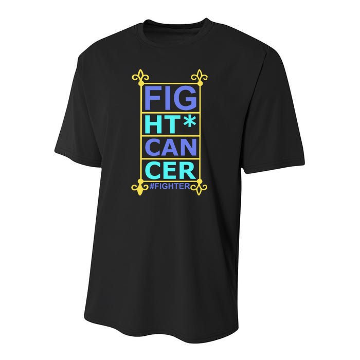 Fight Cancer Youth Performance Sprint T-Shirt