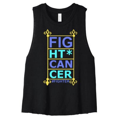 Fight Cancer Women's Racerback Cropped Tank