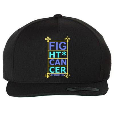 Fight Cancer Wool Snapback Cap