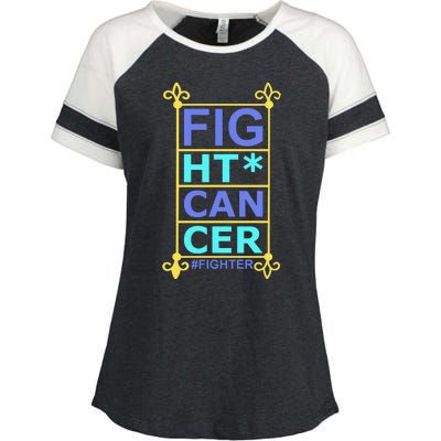 Fight Cancer Enza Ladies Jersey Colorblock Tee