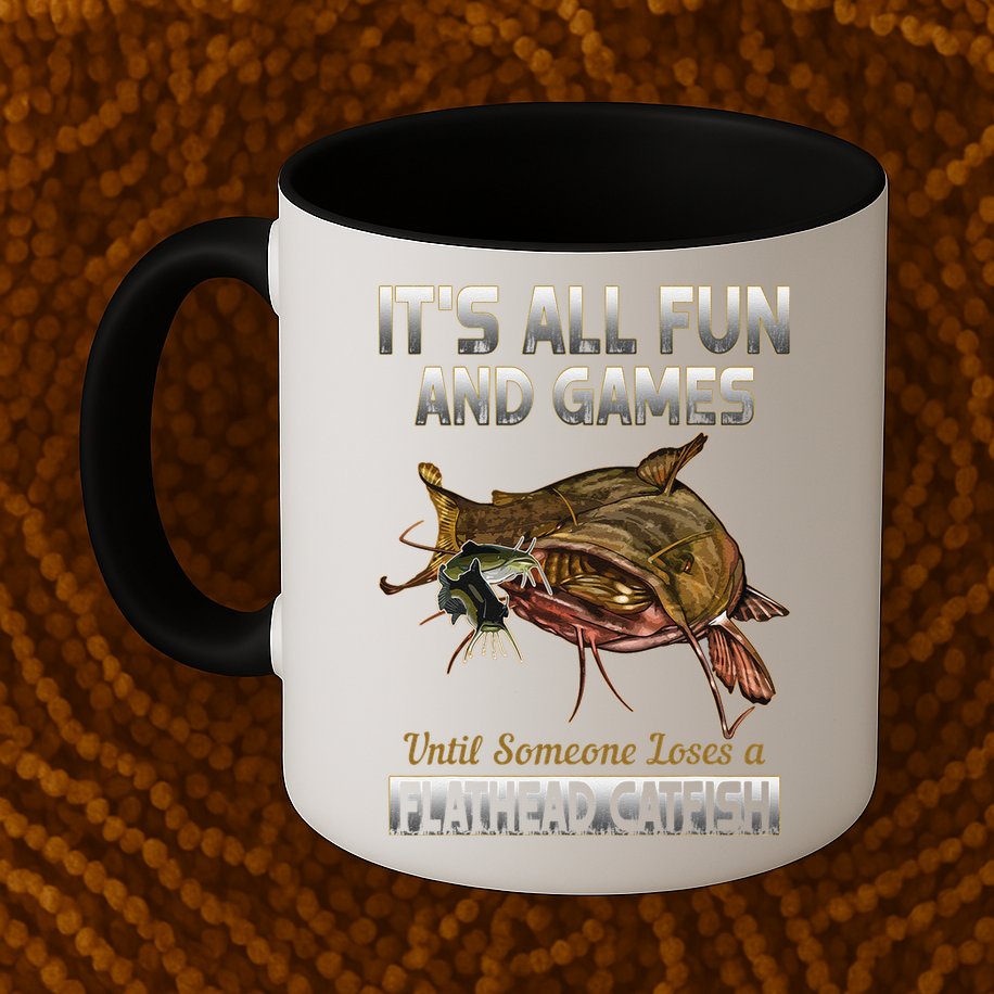 Flathead Catfish Fishing Freshwater Fish Gift Mug