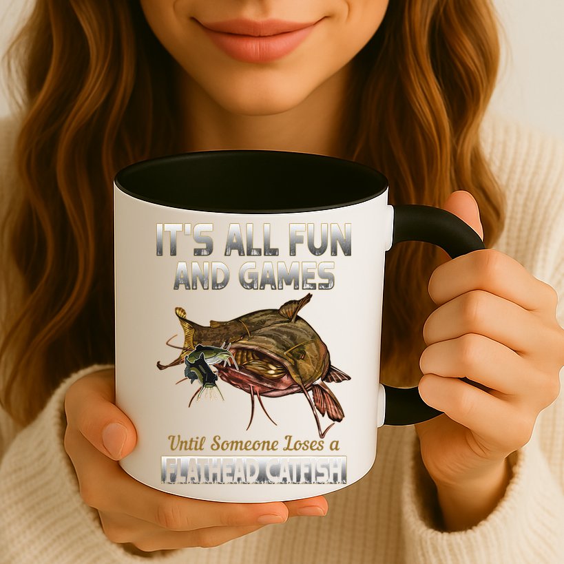 Flathead Catfish Fishing Freshwater Fish Gift Mug