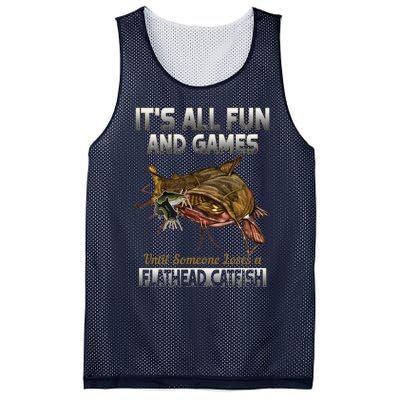 Flathead Catfish Fishing Freshwater Fish Gift Mesh Reversible Basketball Jersey Tank