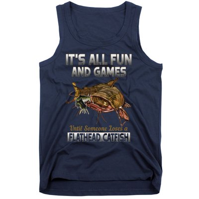 Flathead Catfish Fishing Freshwater Fish Gift Tank Top