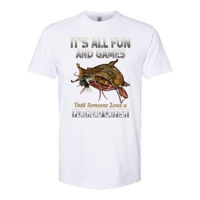 Flathead Catfish Fishing Freshwater Fish Gift Softstyle CVC T-Shirt