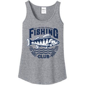 Fishing Club, Fish More Work Less Ladies Essential Tank