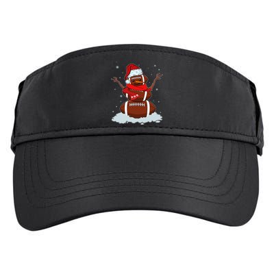 Funny Christmas Football Snowman Adult Drive Performance Visor