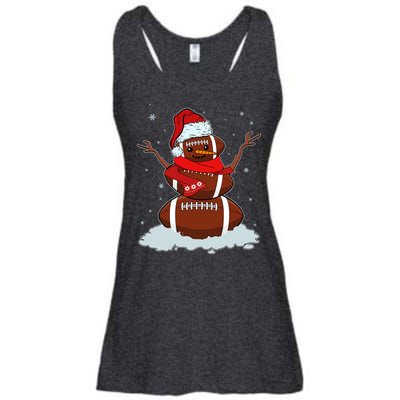 Funny Christmas Football Snowman Ladies Essential Flowy Tank