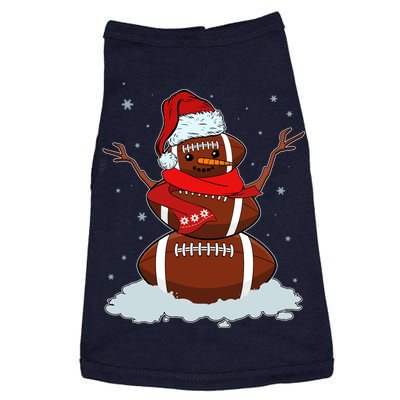 Funny Christmas Football Snowman Doggie Tank